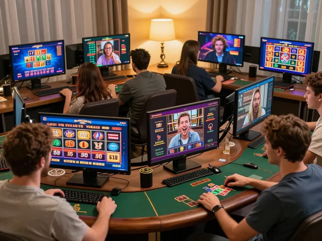 Players enjoying the mb668 online casino experience on their devices, showcasing vibrant gameplay and excitement.