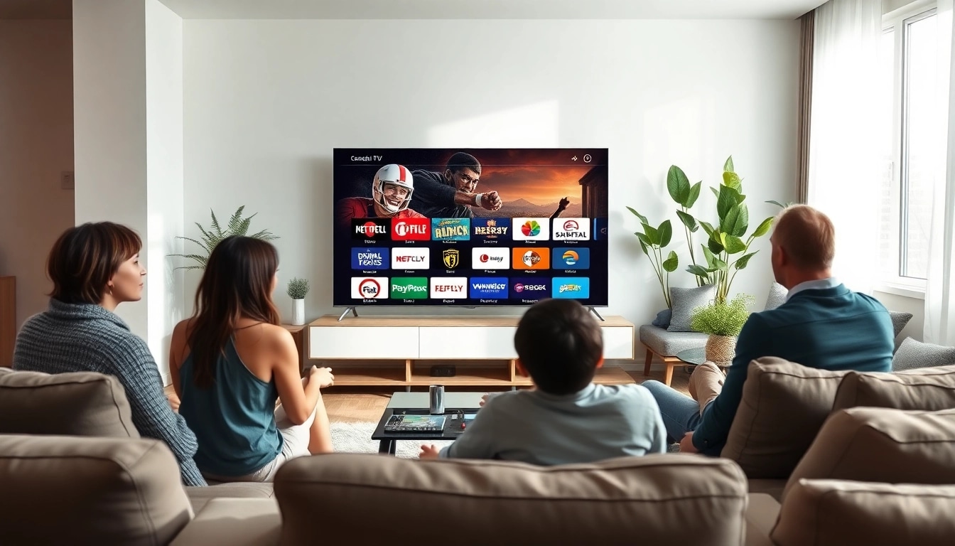 Erleben Sie iptv 12 monate in einem modernen Wohnraum mit entspannender Atmosphäre.
