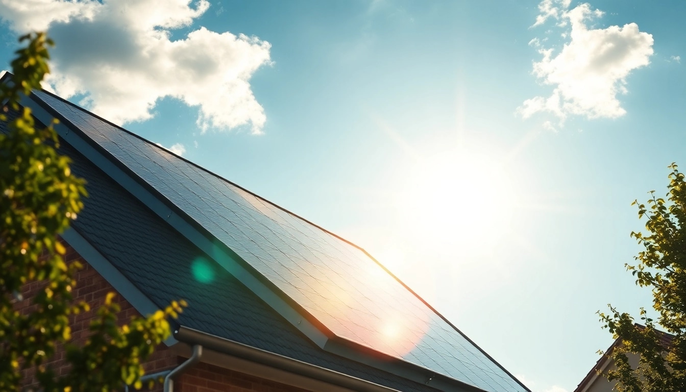 PV-Systeme Deutschland auf einem modernen Wohnhaus-Dach, das umweltfreundliche Energie symbolisiert.