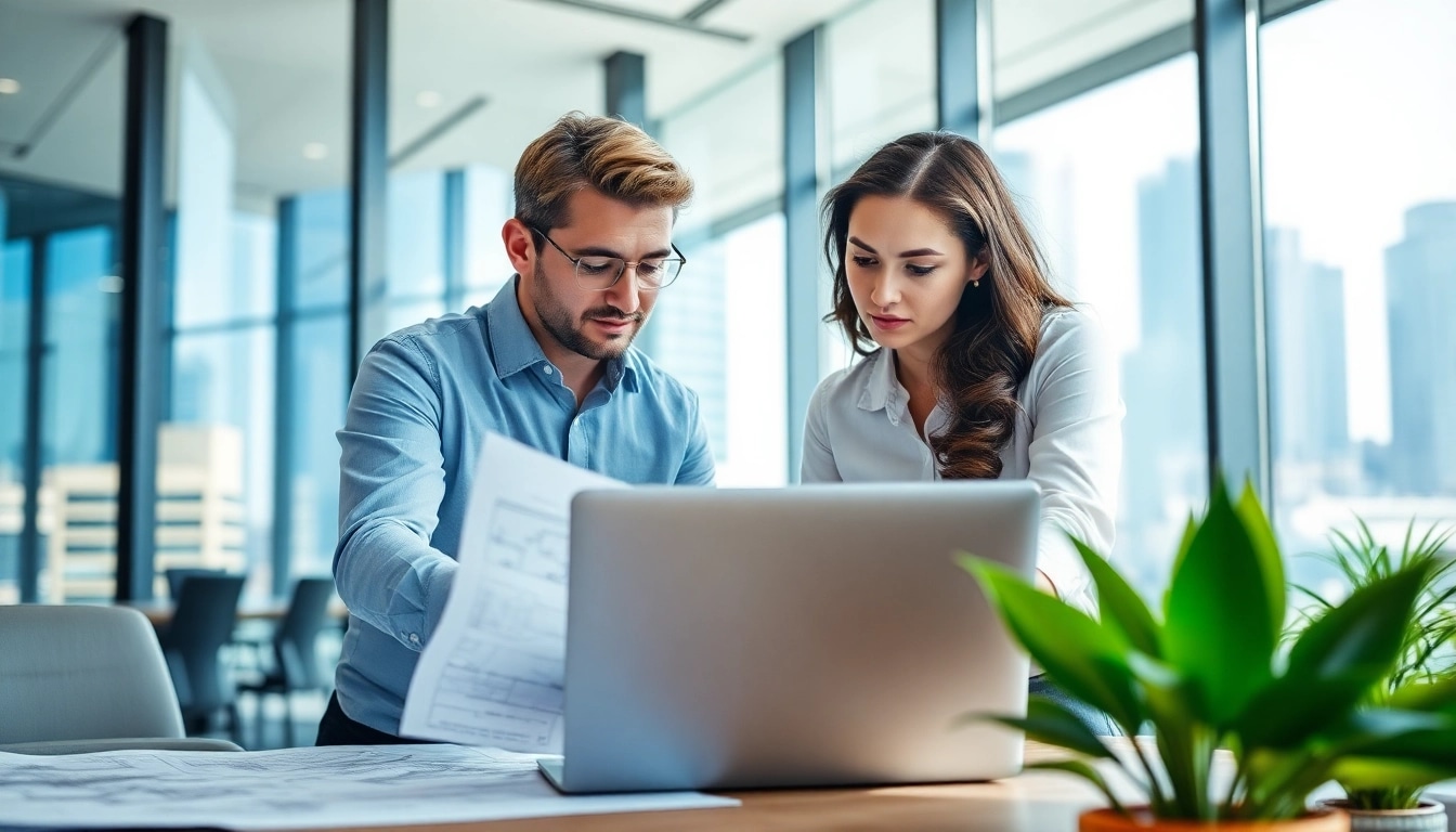 Headhunter Ingenieure collaborating in a modern office, exemplifying professional engagement.