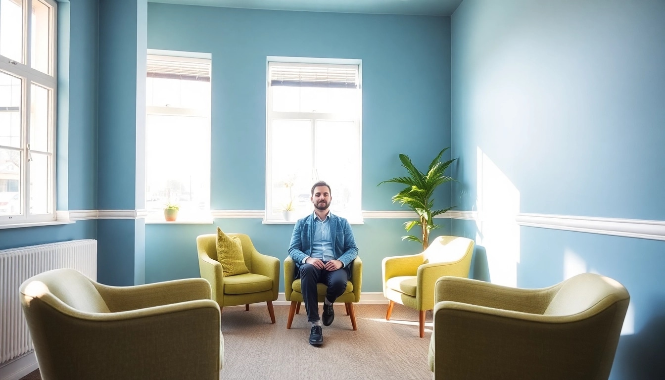 Hypnose Bremen: Professionelle Hypnosesitzung in einem ruhigen, einladenden Raum, der entspannende Atmosphäre vermittelt.
