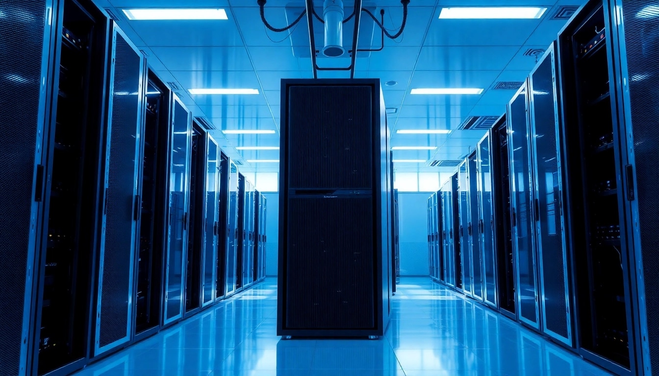 Installieren Sie Windows Server 2025 Standard Download inklusive Produktschlüssel in einem hochmodernen Serverraum.