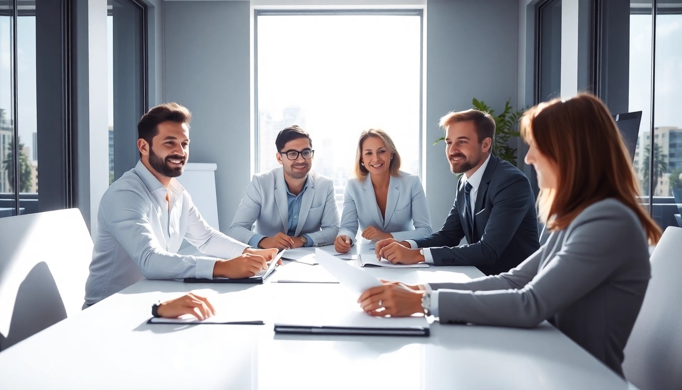 Beraterteam diskutiert Strategien zur Personalberatung im Vertrieb, um neue Talente zu gewinnen.