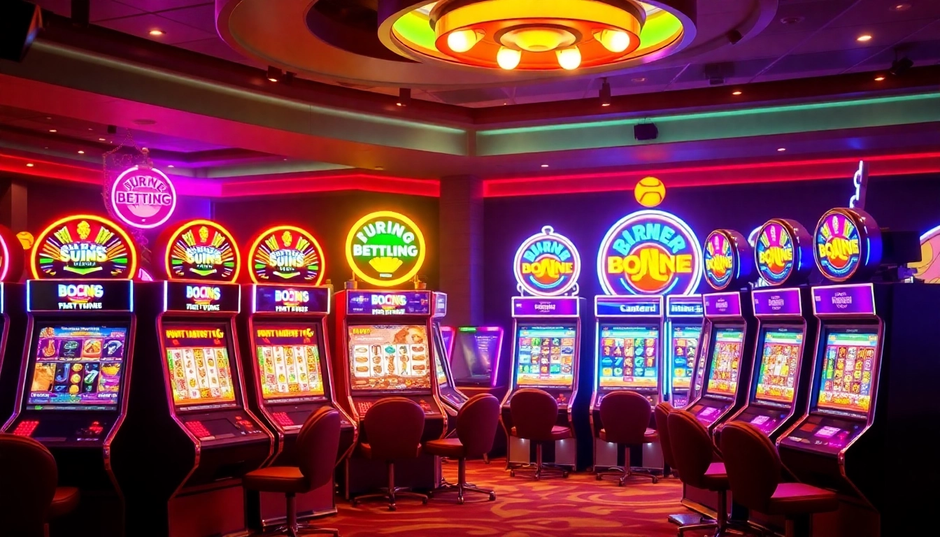Spielen Sie mit einem Casino Bonus, um Ihre Gewinnchancen in bunten Spielautomaten zu maximieren.