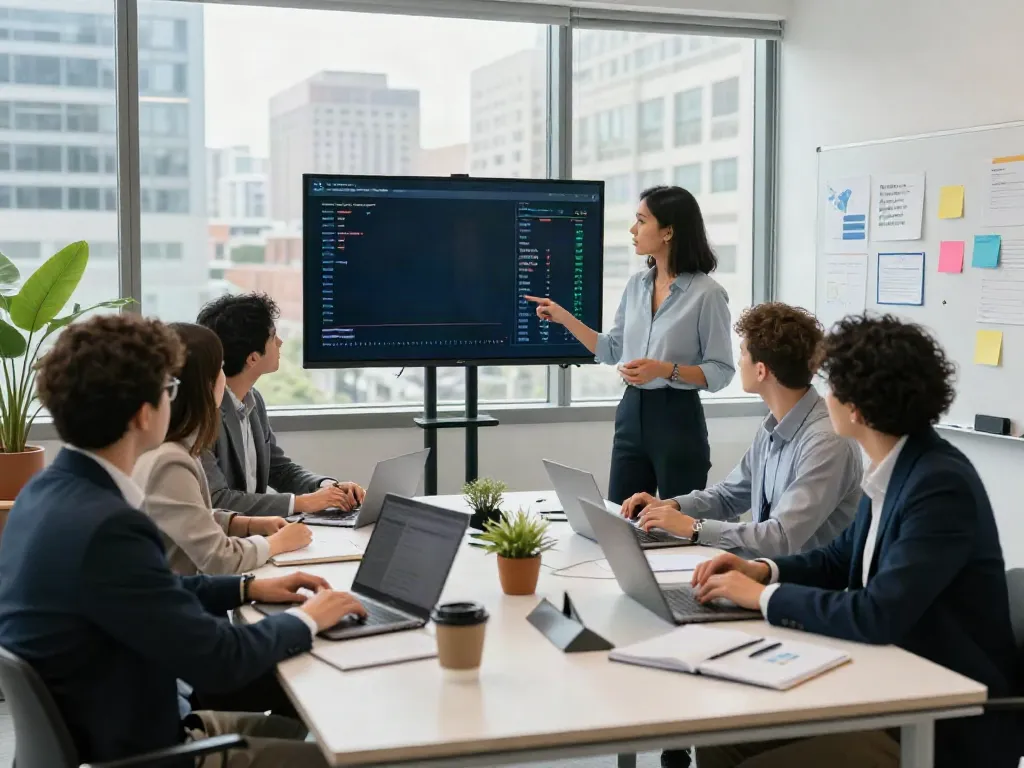Collaboration scene from https://edmonton.paydayloans-on.ca with professionals brainstorming payday loan strategies in a modern office.