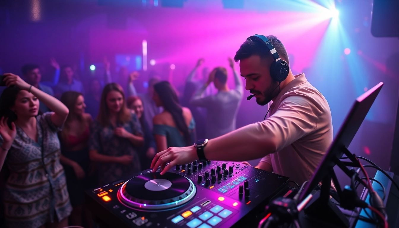 DJ in München heizt die Stimmung auf der Tanzfläche an
