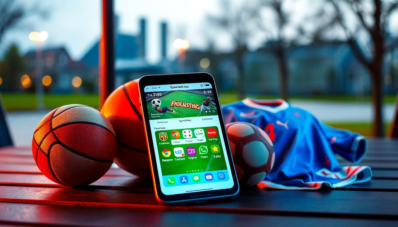 Vergleichen Sie die besten Sportwetten Apps im Vergleich mit einem modernen Smartphone, das die Benutzeroberfläche mehrerer Wett-Anwendungen zeigt.