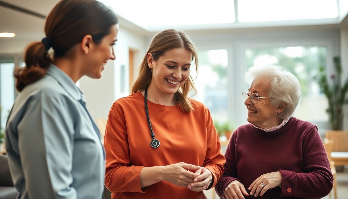 Pflegefachkraft stelle hameln, engagierte Fachkraft unterstützt Patienten in einem modernen Pflegeheim.