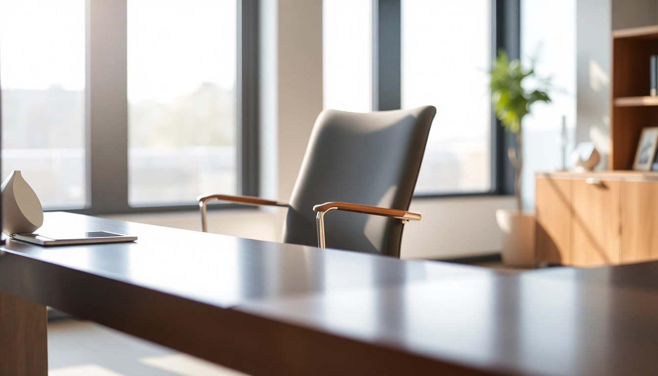 Refurbished Vitra chair showcasing elegant design in a modern office workspace.