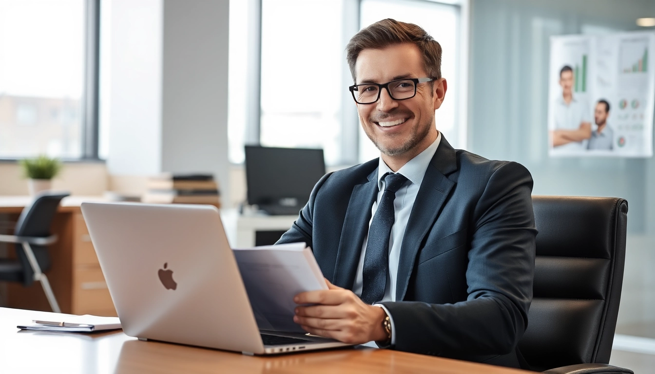 Headhunter beim Executive Search Vertrieb zeigt Engagement bei der Kandidatensuche.
