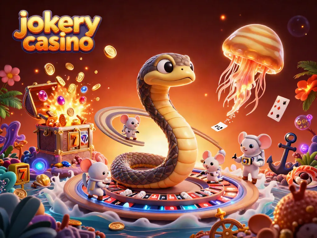 Experience thrilling bets at jokery casino with an exciting cosmic roulette scene.