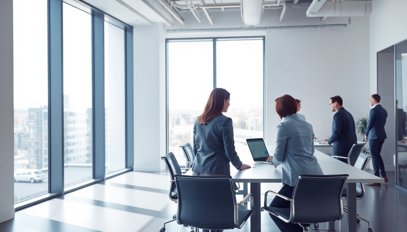 Fachleute im Büro für Headhunter Kassel, die produktiv zusammenarbeiten und Personalvermittlung unterstützen.