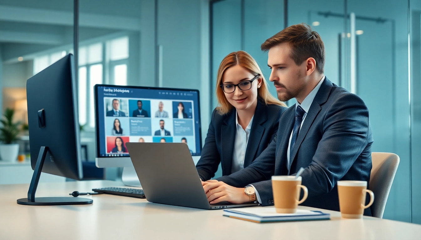 Professioneller Headhunter Oberhausen berät einen Kandidaten in einem modernen Büro.