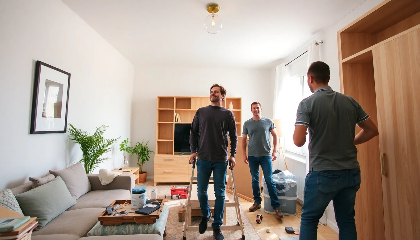 Räumung Wien: Professionelles Team bei einer Wohnungsräumung, effiziente Abläufe sichtbar.