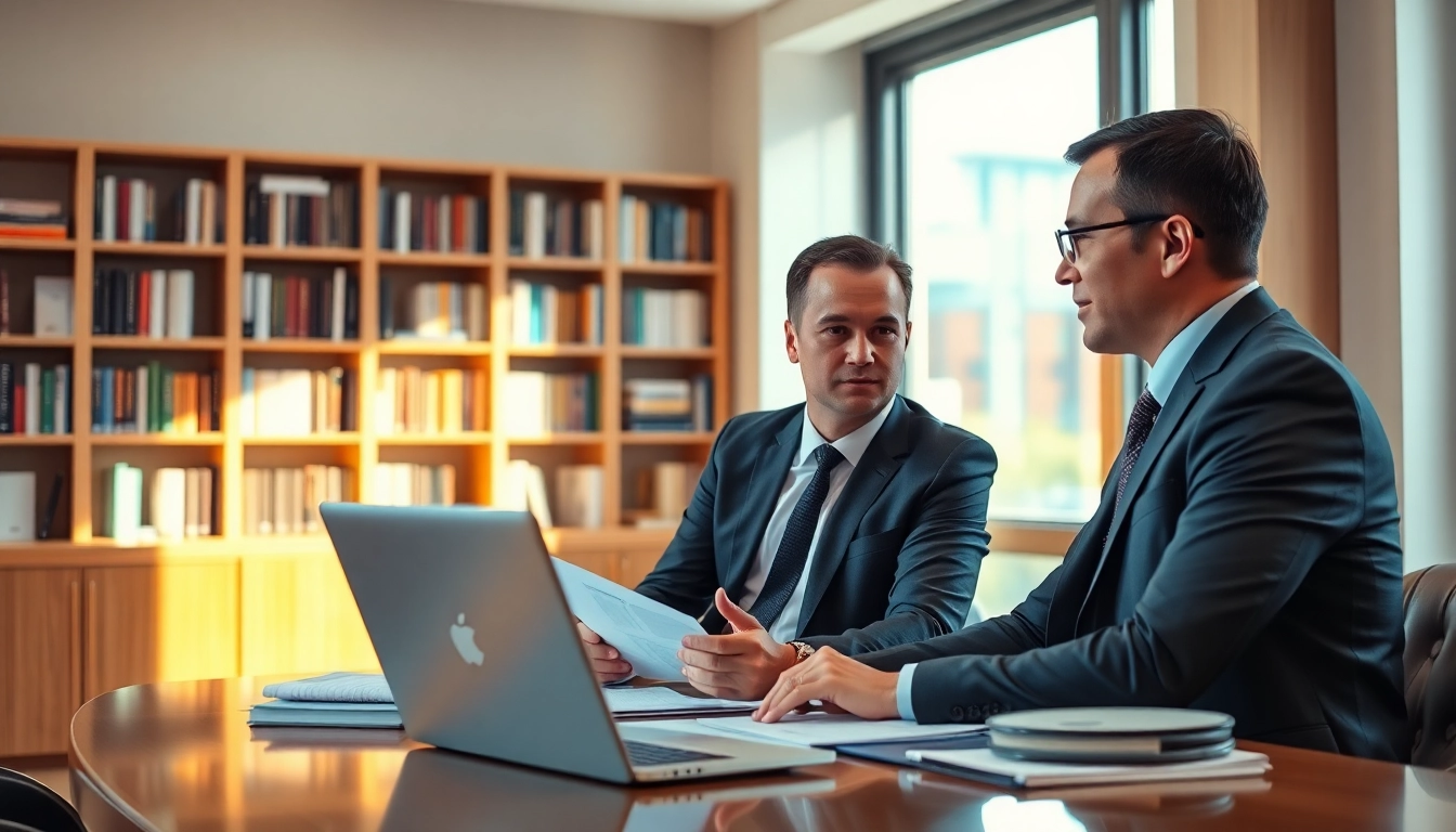 Headhunter IT berät Kunden in modernem Büro mit professioneller Atmosphäre.