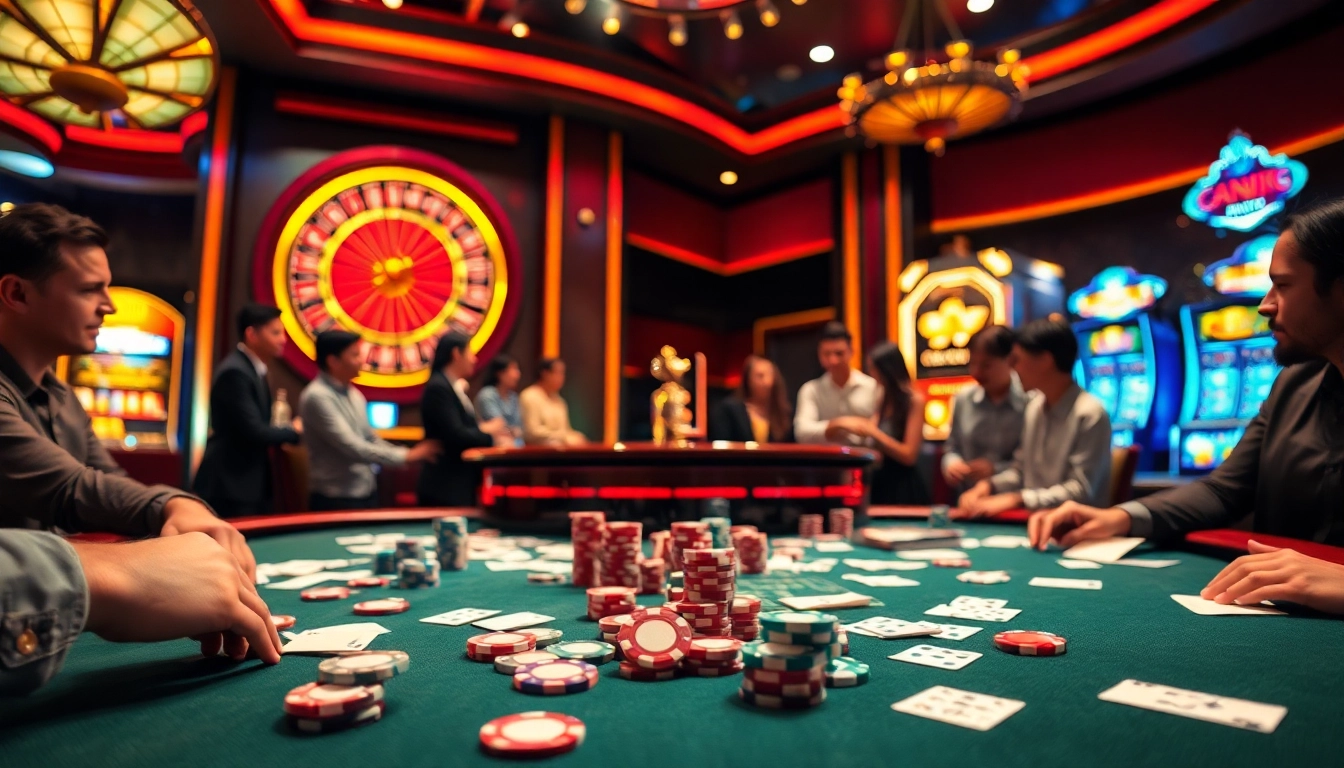 Experience the thrill of kèo nhà cái 5 with vibrant gambling activities, highlighting excitement and strategy.