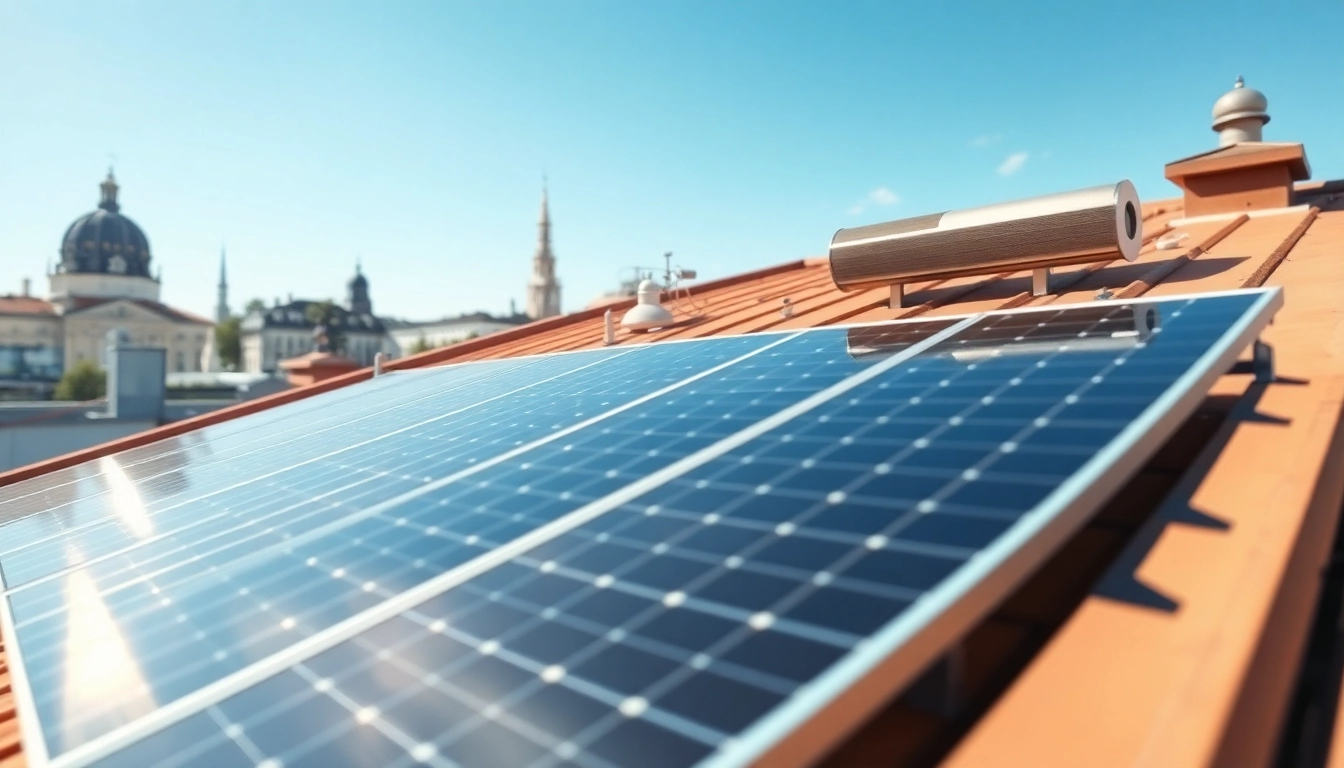 Photovoltaikanlage Kaufen Wien auf einem sonnigen Dach in Wien installieren.