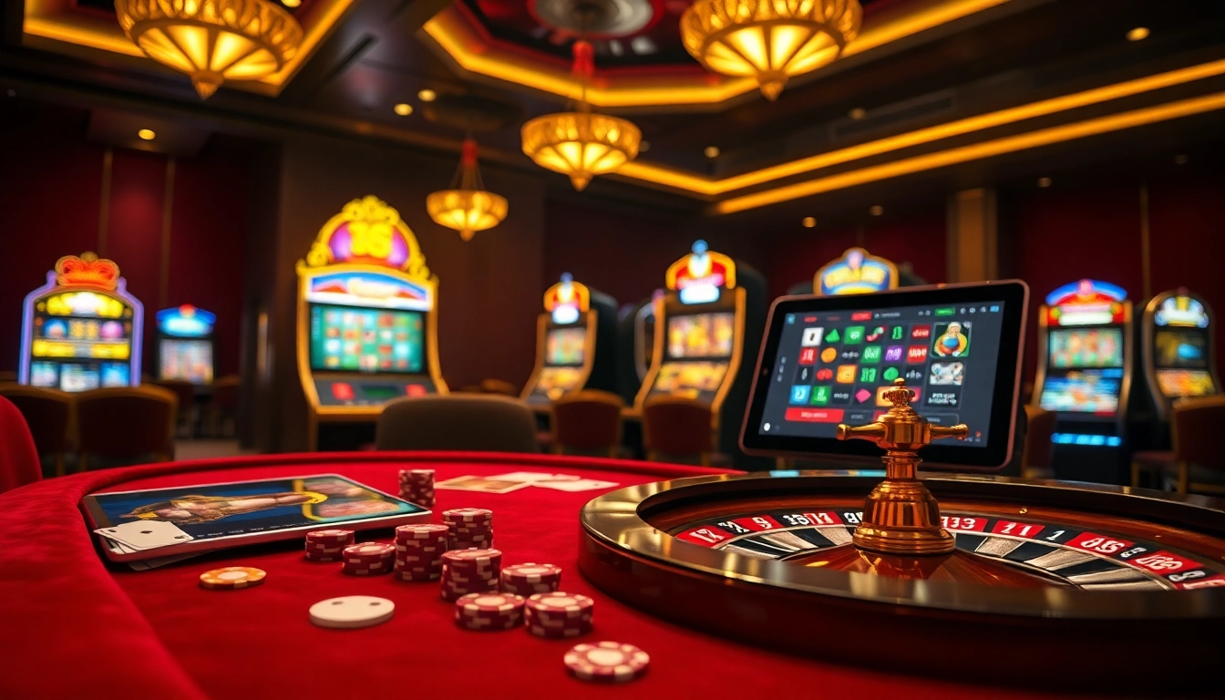 Experience thrilling gaming with Link Go88 at a luxurious casino table.