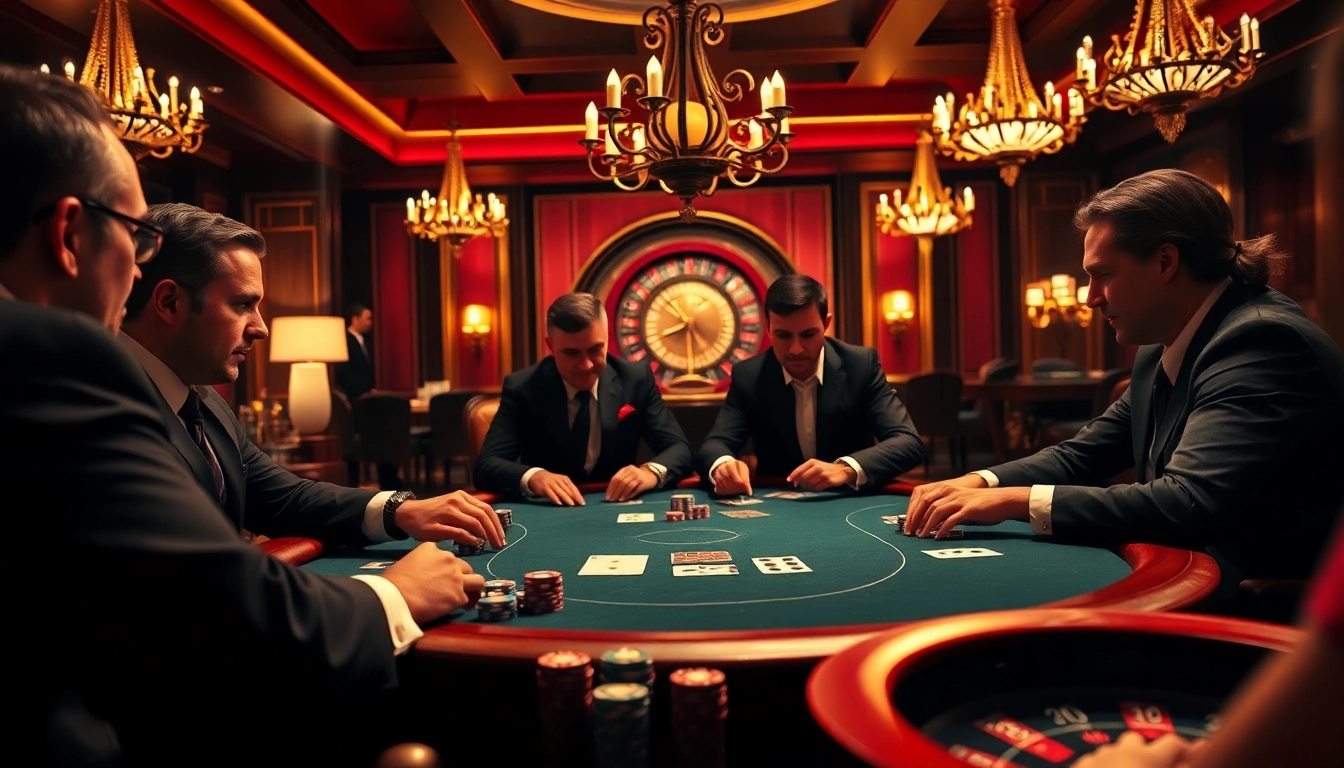 Experience high-stakes excitement with players at a poker table at https://rr8888.in.net/ while showcasing poker chips and cards.