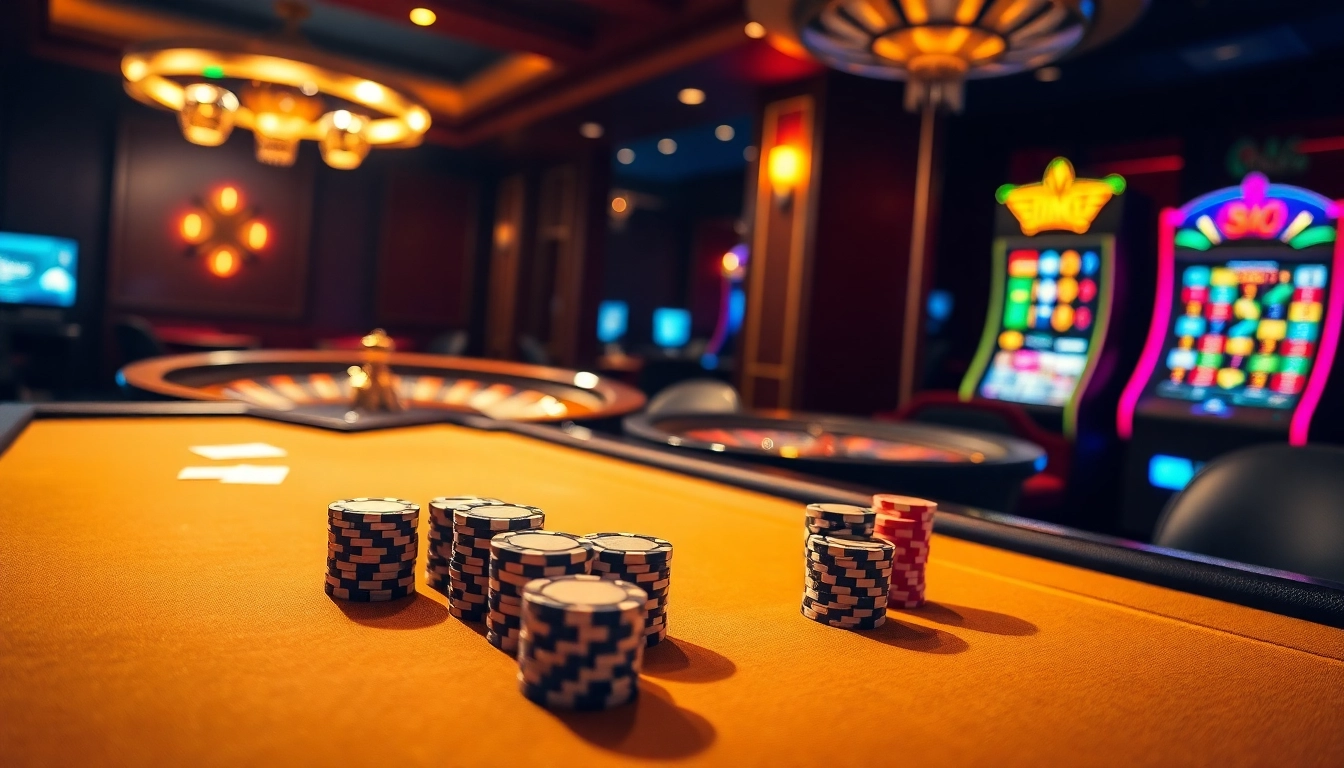 Experience thrilling gaming with ok8386.la as players engage at a vibrant casino table.