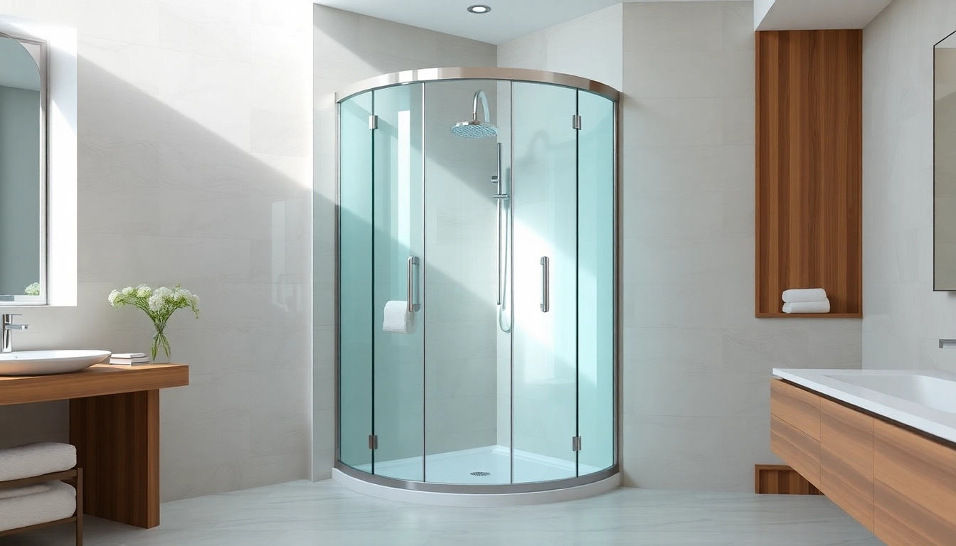 Duschkabine 80x80 eckeinstieg als zentraler Punkt in einem modernen Bad mit eleganten Fliesen.